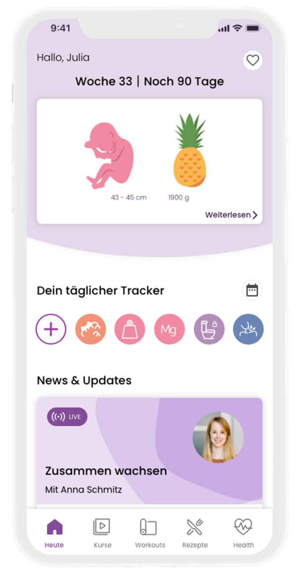 Screenshot aus der Keley App
