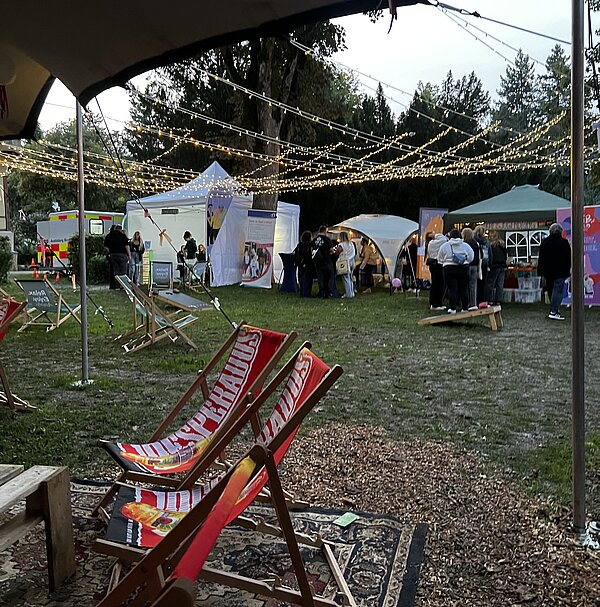 Chillout-Area und Workshops auf dem FreeFlow Festival 2025.