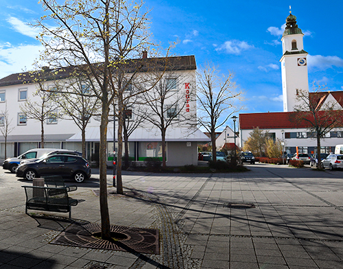 Blick auf das Gebäude Wannengasse 17 in Vöhringen
